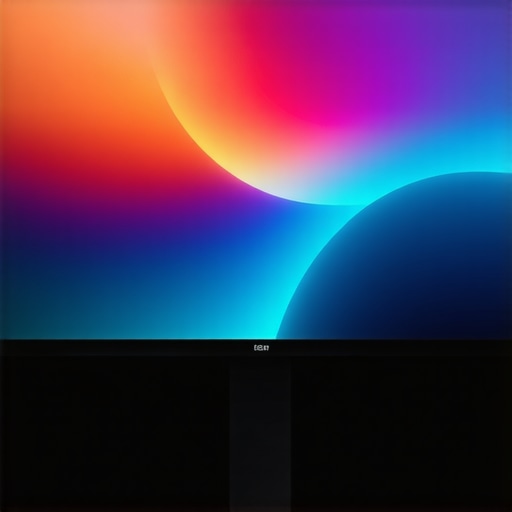 OLED monitor showcasing vibrant colors and sleek design