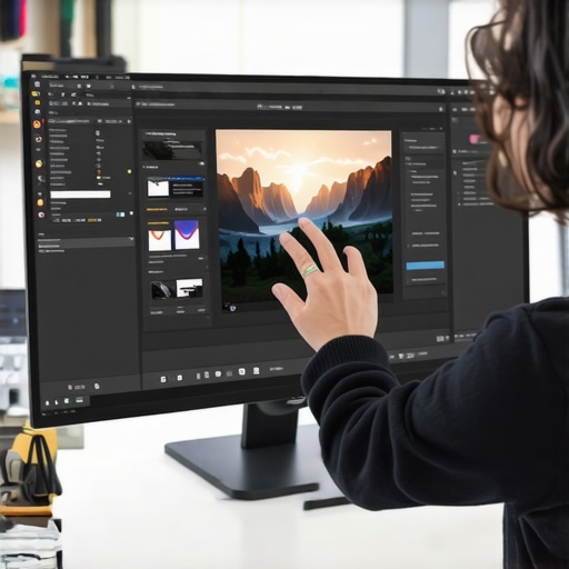 Person adjusting monitor settings for better highlight brightness