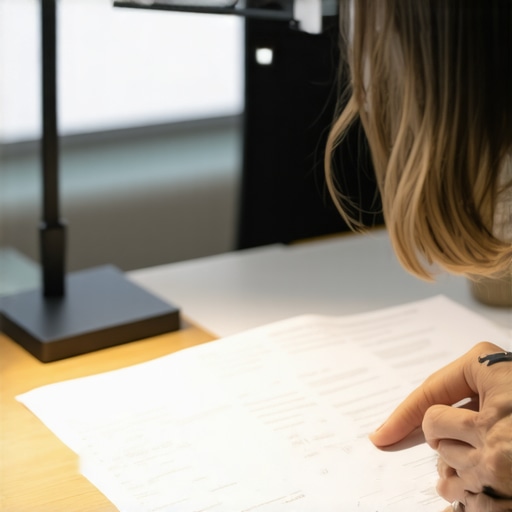 The Best Lighting Angle for Reading Paper Documents at Your Desk