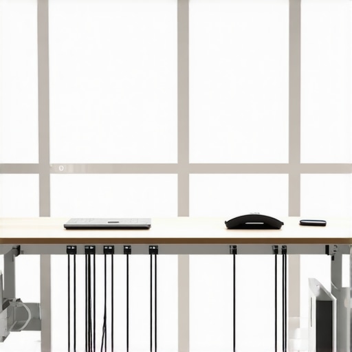 The Best Way to Route Cables Through a Floating Desk