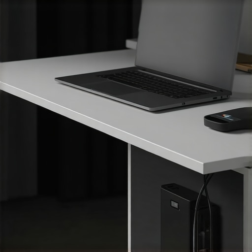 The Secret to Hiding Laptop Power Bricks Under a Floating Desk