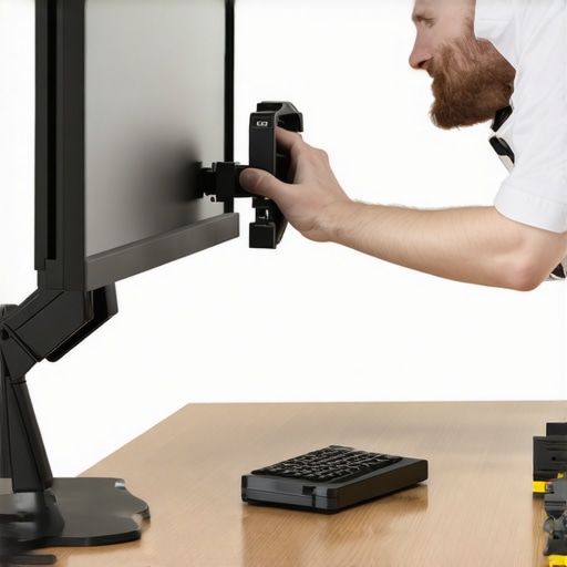 The Trick to Mounting a Heavy Monitor Arm on a Thin Desk