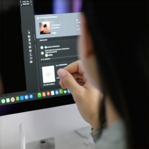 Adjusting Mac Display Resolution for Clarity Person configuring resolution settings on a Mac to improve display sharpness.