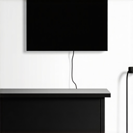 How to Hide Those Ugly Black Cables Against a White Wall