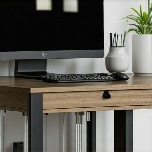 How to hide messy wires on a glass tabletop setup