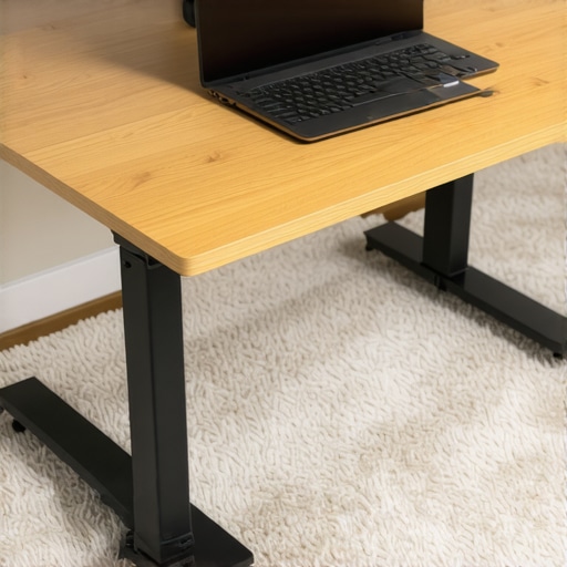 How to stop a standing desk from wobbling on thick carpet