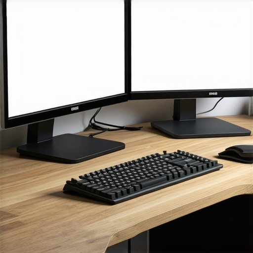 The Best Way to Handle Large Dual Monitor Systems on a Small Desk