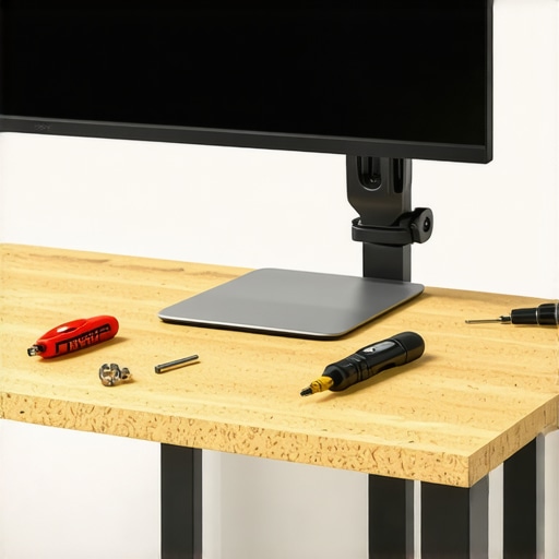 The Only Way to Fix a Wobbly Monitor Arm on a Particle Board Desk