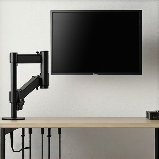 The Secret to Hiding All Those Wires Behind Your Monitor Arm