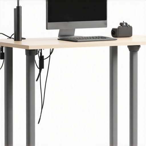 3 Ways to Route Cables Behind a Standing Desk Without Buying a Tray