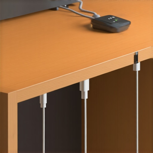 How to Hide Power Cables Along a Desk Leg