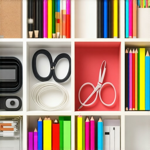 How to organize a shallow desk drawer with simple household items