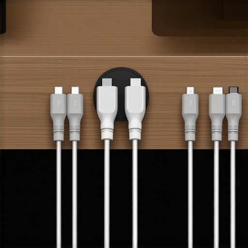 How to route five cables through a single desk grommet without the clutter