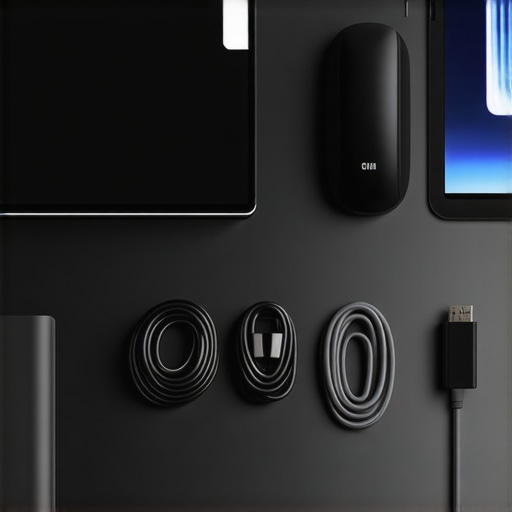 Optimized Desk Organization for Efficiency A clean and organized desk with modern accessories and lighting.