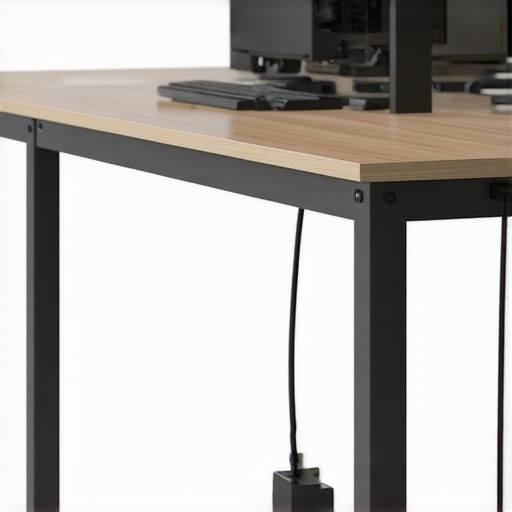 The Best Way to Organize Cables on a Height-Adjustable Desk