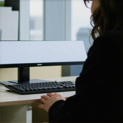 The best monitor height for people who wear bifocals