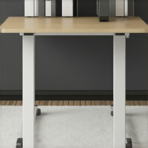 The secret to a wobble-free standing desk on thick carpet