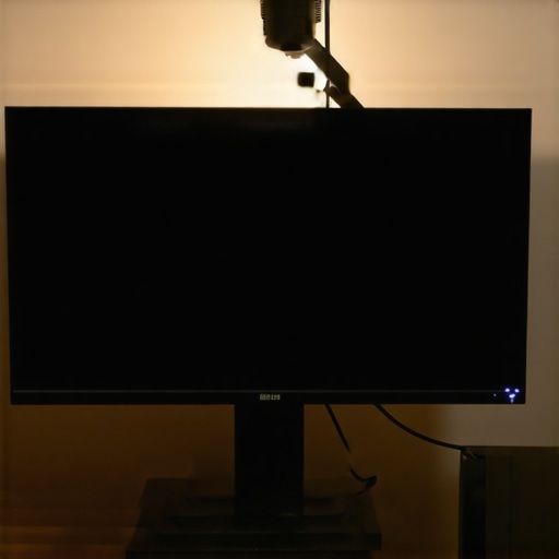 Correct Light Bar Angle for Glare Reduction Side view of a monitor light bar properly angled to cast light on the desk and avoid screen glare.
