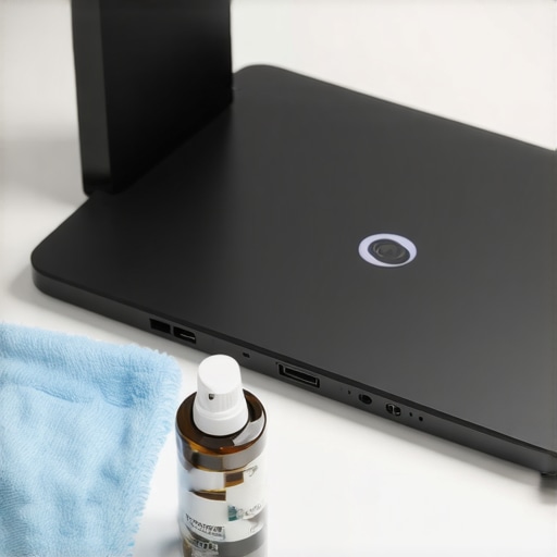 Essential Maintenance Tools for Your Desk Setup Cleaning a USB-C dock and monitor ports with professional maintenance tools.