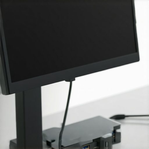 High-Performance USB-C Docking Station Setup A high-performance USB-C dock connecting multiple peripherals to a computer monitor