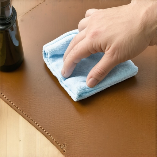 How to clean a leather desk mat without stripping the finish