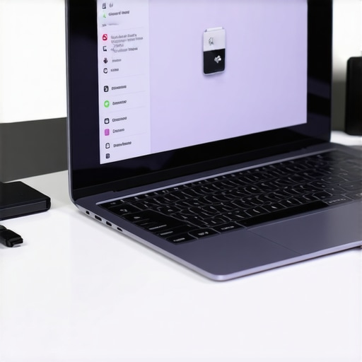 Laptop Battery Management and USB-C Dock Setup Setting a laptop battery charge limit to 80 percent on a workspace with a USB-C dock.