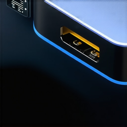 A macro view of a USB-C cable plugging into a laptop port, highlighting the precision of the internal pins.