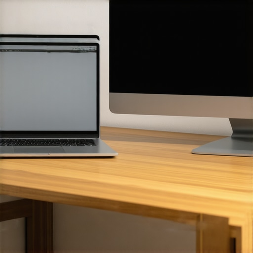 Comparing color temperature side by side on two different screens using a neutral gray background.
