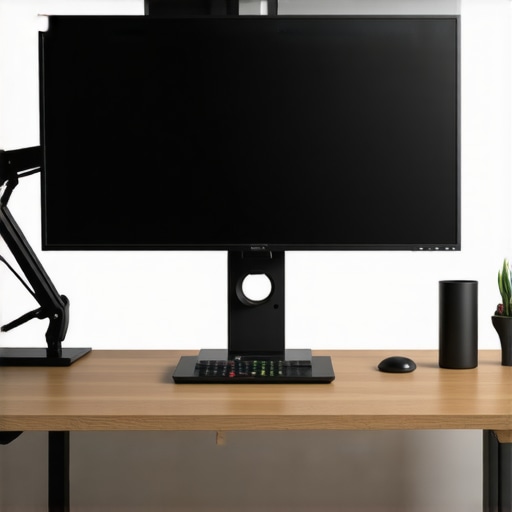 Optimized Deep Desk Setup with Monitor Arm A minimalist deep desk setup featuring a 32-inch monitor on a gas-spring arm and a USB-C dock.