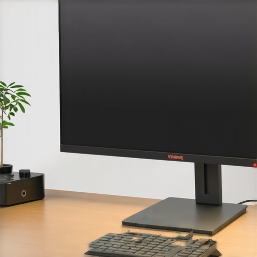 A high-end workspace setup designed for color accuracy with monitor accessories and proper lighting.