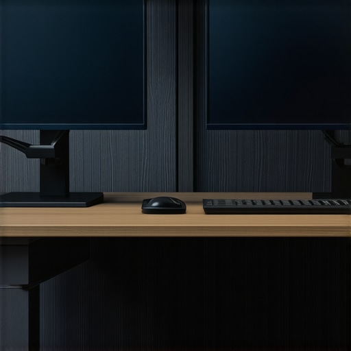 A professional workstation showing a dual-monitor setup and a high-performance USB-C dock for high refresh rate productivity.