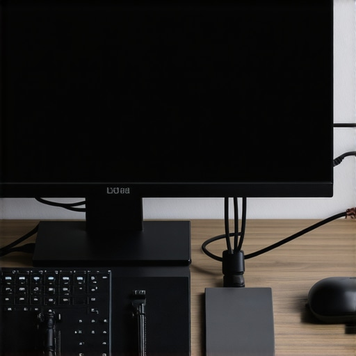A high-end workspace showing a USB-C dock and balanced desk lighting for productivity.