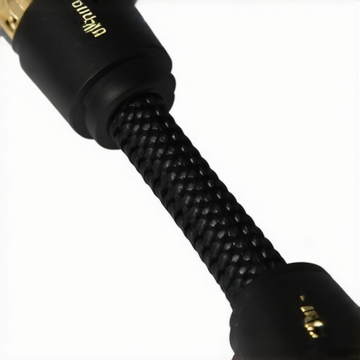 Comparison of a high-quality shielded monitor cable and a cheap unshielded one.