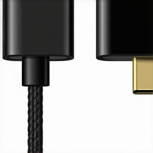 Shielded vs Unshielded USB-C Cables A comparison showing the internal components of a shielded USB-C cable versus a basic charging cable.