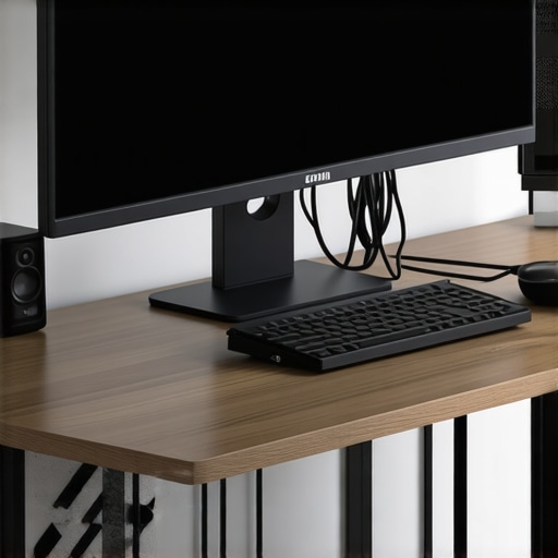 Steel plate reinforcing monitor mount clamp on wooden desk A monitor arm mount clamp reinforced with steel plates on a solid wood desk surface