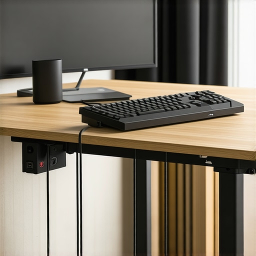 The Easiest Way to Organize Cables for a Moveable Desk