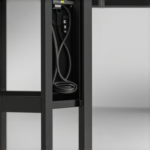 The Secret to Routing Cables Through a Metal Desk Leg