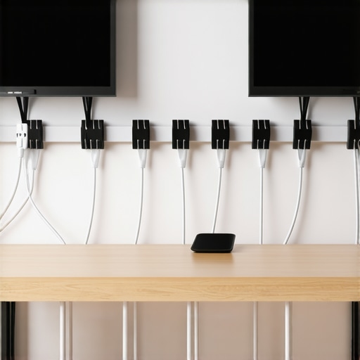 The Tactics for Routing Cables on a Wall Mounted Desk