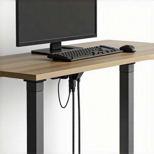 The easiest way to manage cables for a motorized standing desk