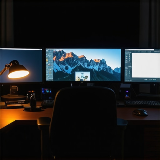 The ideal 100-degree monitor arc setup Curved triple monitor ergonomic cockpit setup