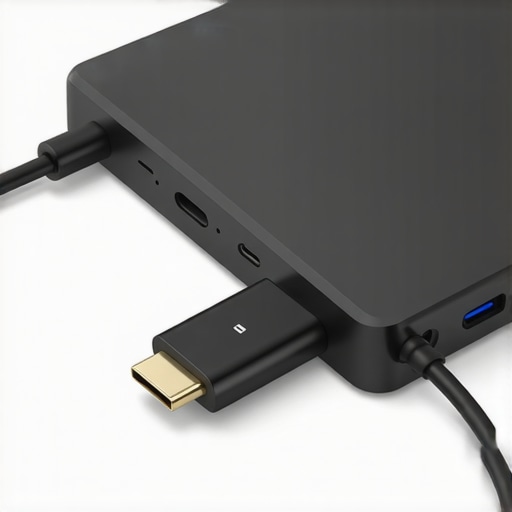 USB-C Hub Wireless Interference Solution A USB extension cable used to prevent 2.4GHz interference between a dock and a wireless mouse dongle.
